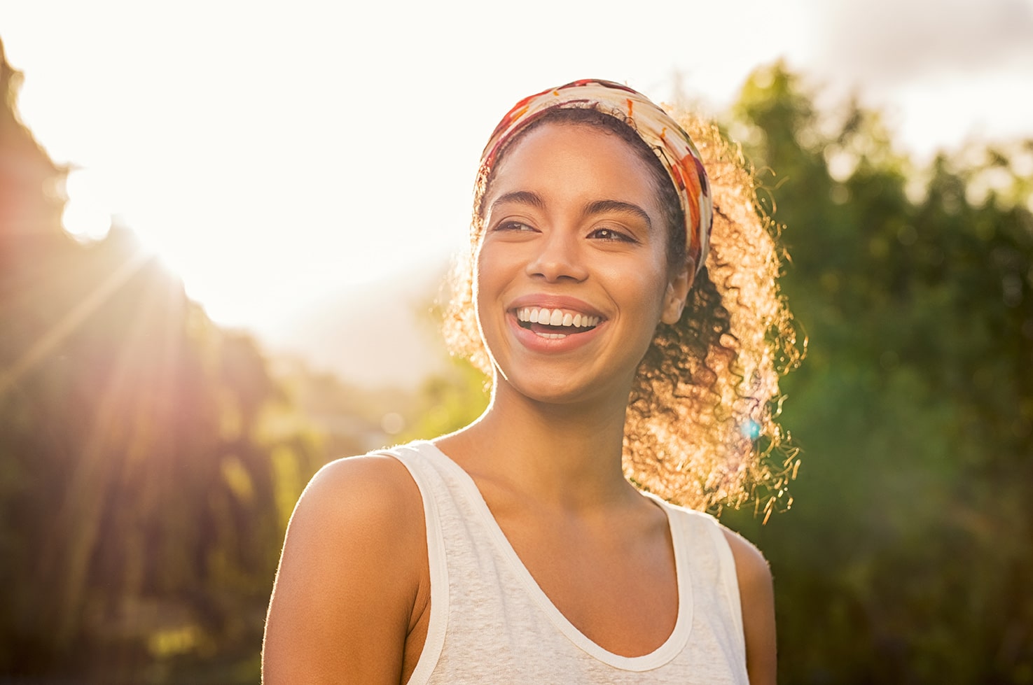 woman smiling in cornelius nc