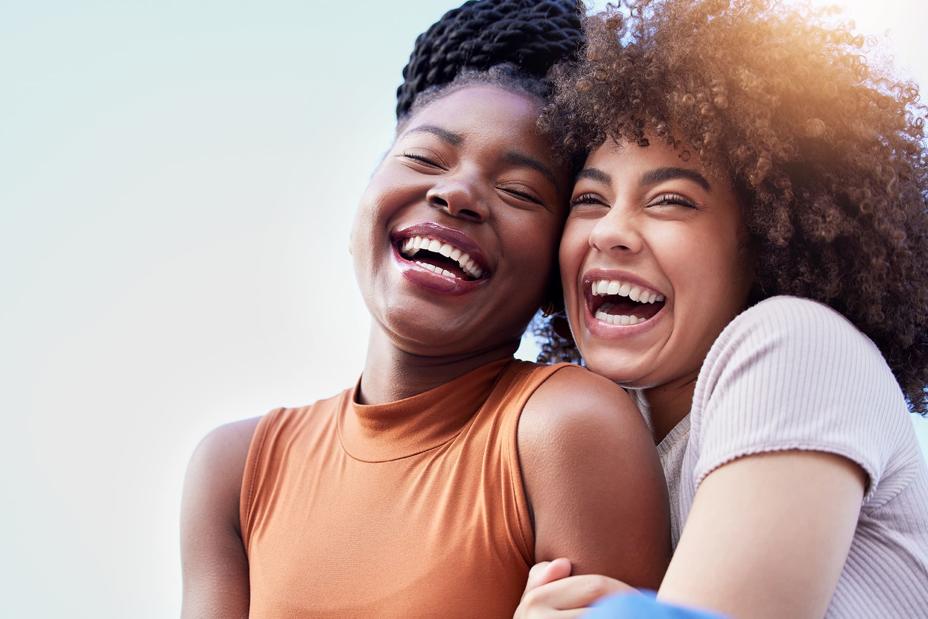 two women laughing in cornelius nc