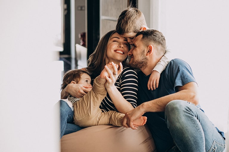 family talking about family dental care in cornelius nc